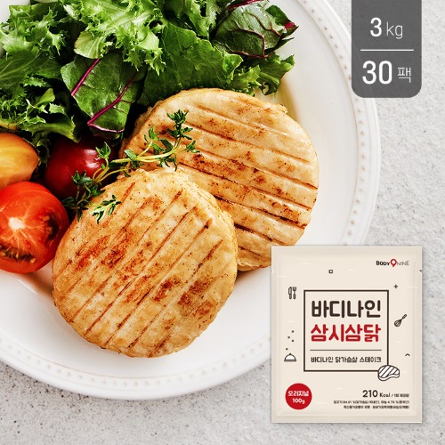 닭가슴살 스테이크 삼시삼닭 [오리지널] 100g 30팩
