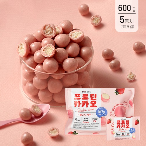 잇츠나인 프로틴카카오 딸기요거트 5봉지(30개입)